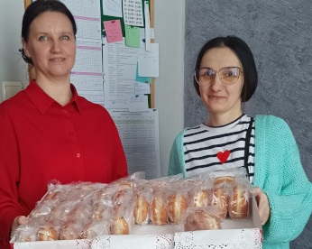 Pączki z sercem na dłoni...