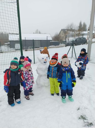 Drugi bałwanek już gotowy 