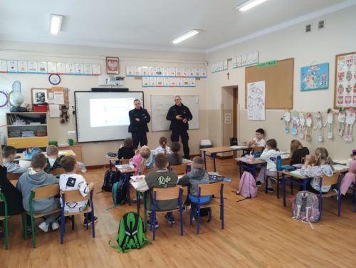 Bezpieczne ferie spotkanie z Policją