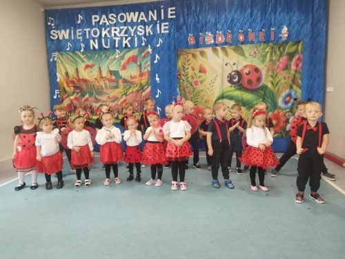 Biedronki recytują kodeks przedszkolaka 