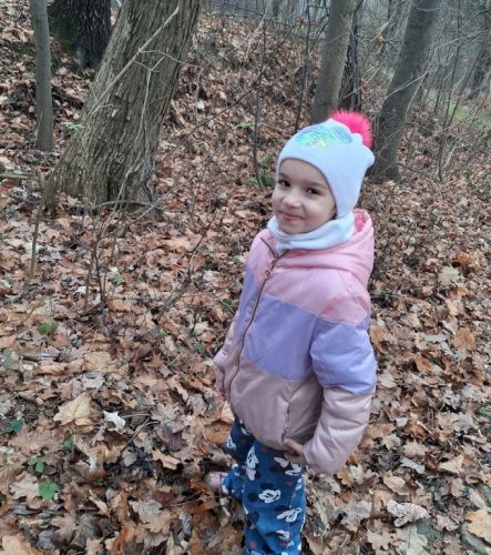 Zosia i leśny krajobraz 