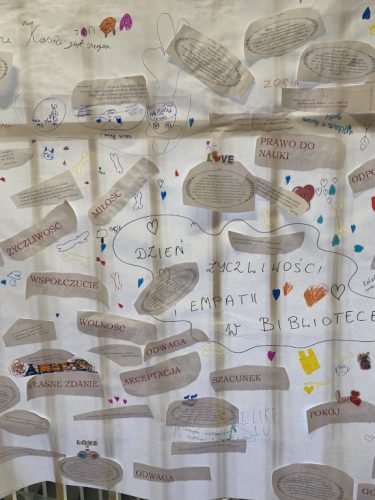 Plakat wykonany przez uczniów