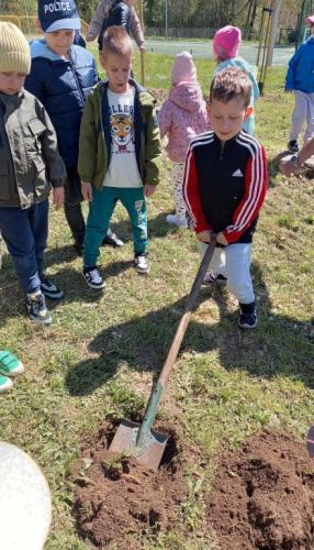 Dzielny Staś też pomaga. 