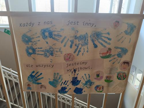 Plakat wykonany przez uczniów klasy 2
