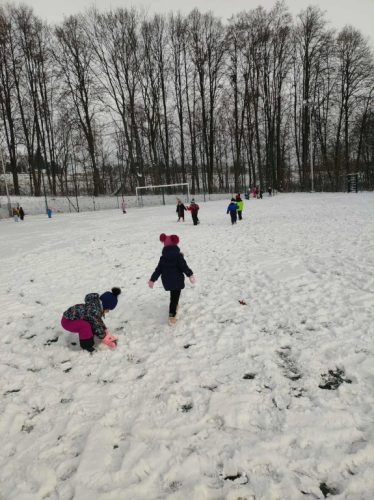 Zabawy na śniegu 