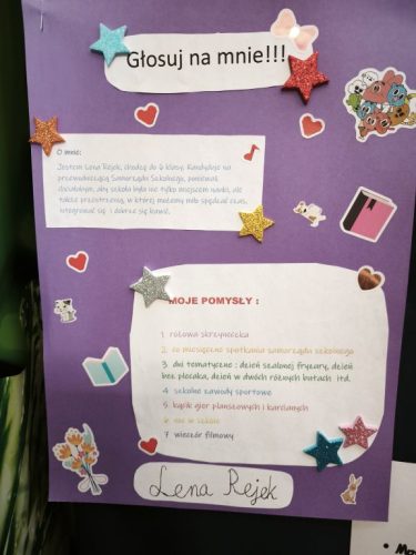 Plakat wyborczy - Lena Rejek