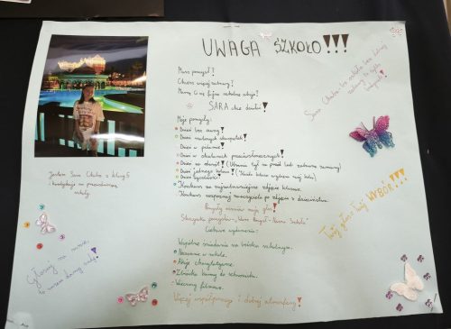 Plakat wyborczy - Sara Chaba