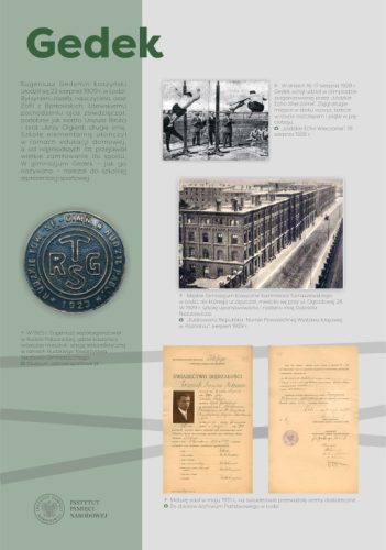 Slajd prezentacji o tytule ''Gedek''