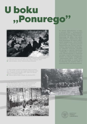 Slajd prezentacji o tytule ''U boku ,,Ponurego” ''