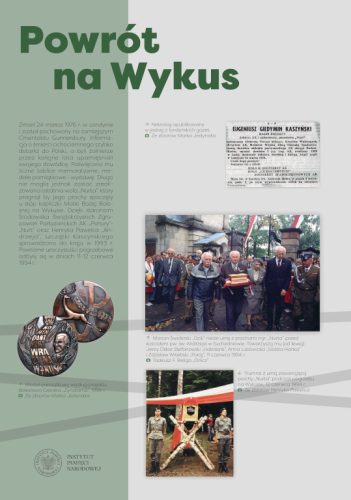 Slajd prezentacji o tytule ''Powrót na Wykus''