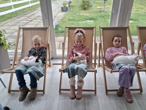 Zajęcia edukacyjne ze zwierzętami. Kl. 1