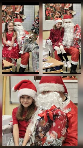 Dziewczynki z Mikołajem 