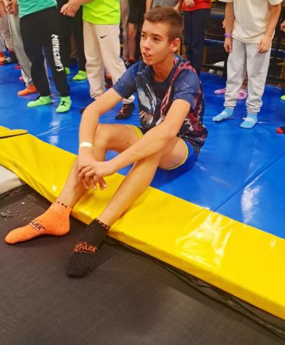 Uczeń klasy szóstej w czasie odpoczynku