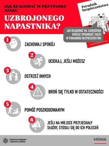 Jak reagować w przypadku uzbrojonego napastnika