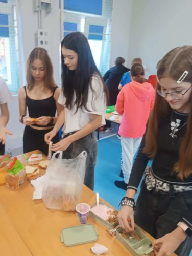 klasa ósma w czasie przygotowań