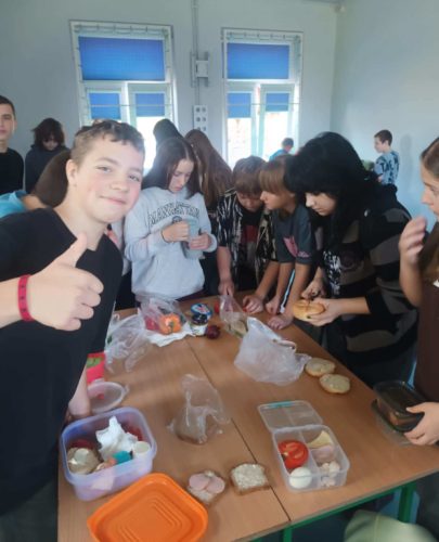 klasa siódma podczas przygotowań