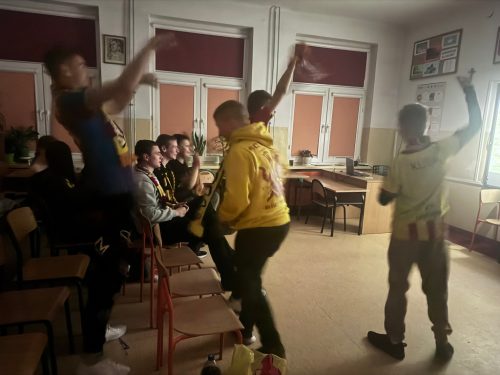 Radość z pierwszej zdobytej bramki.